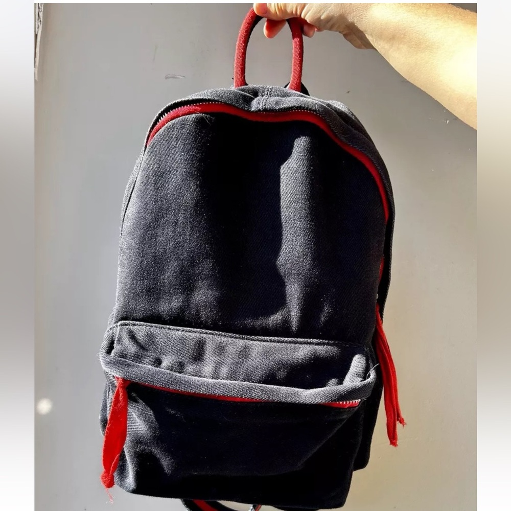 Brandy Melville Navy Fabric Backpack